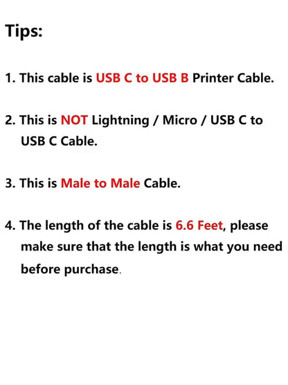 USB B to USB C 6.6 FT, MIDI Cable, Nylon USB B to C Printer Cord for Macbook Pro/Air, USB Type C to Type B Cable for Yamaha Piano, MIDI Keyboard, DJ Controller, DAC, Green